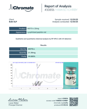 MOTS-c Peptide – Research Vial 10 mg & 20 mg - Image 2
